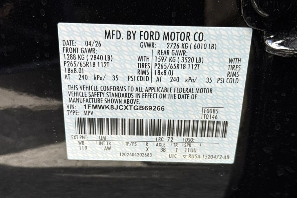 New 2026 Black Metallic Ford Tremor® image 29