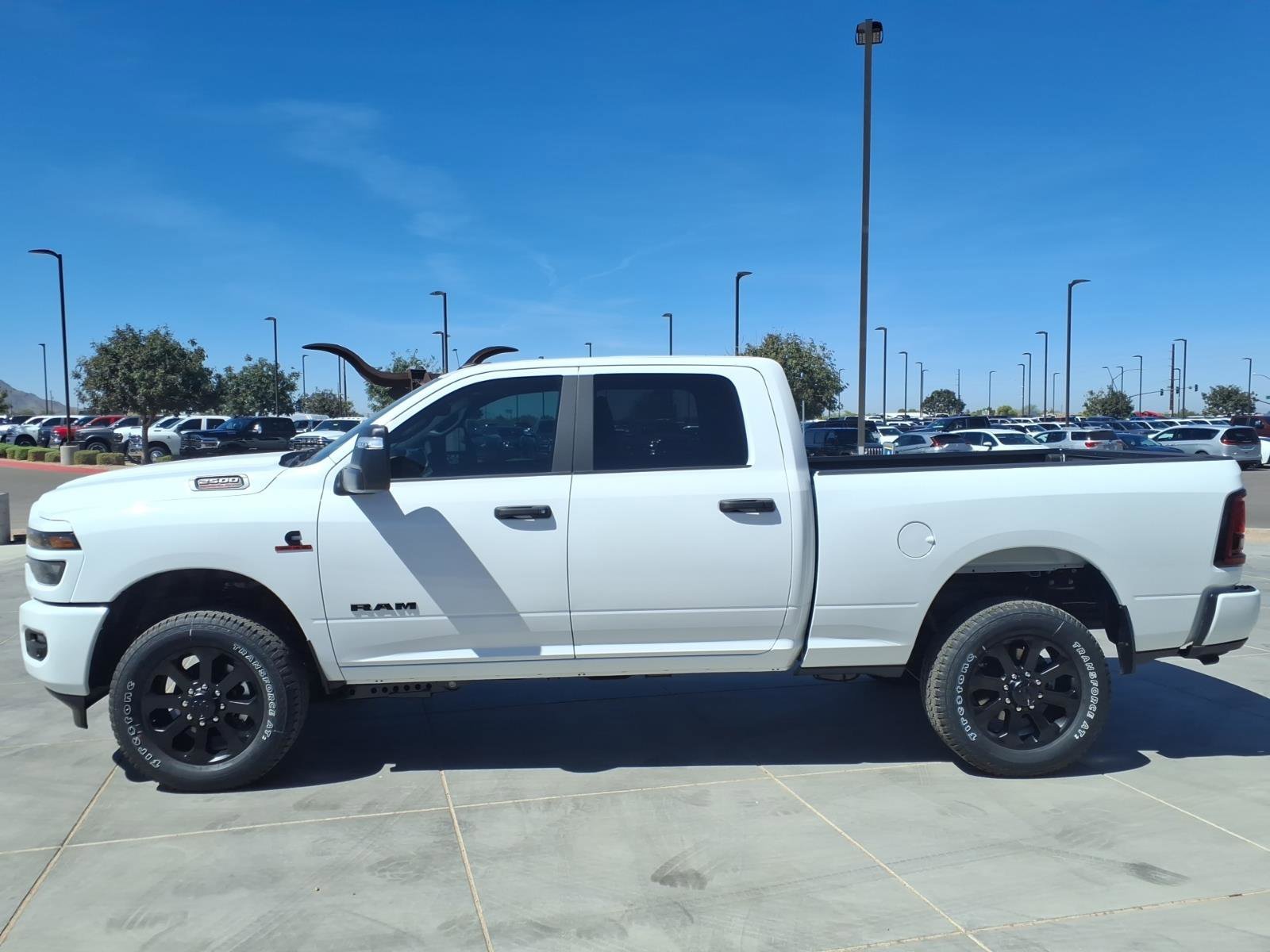 New 2026 Bright White Clear-Coat Exterior Paint RAM Big Horn image 3