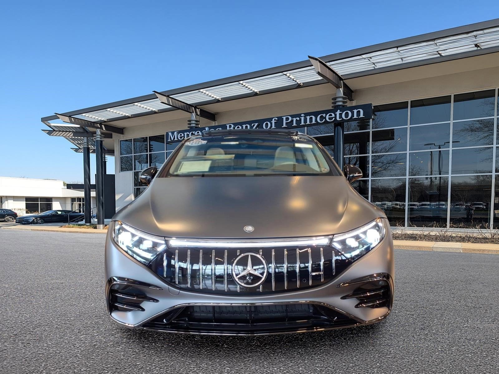 Certified Used 2024 MANUFAKTUR Selenite Grey Magno Mercedes-Benz AMG® EQS 4MATIC+ Sedan image 5