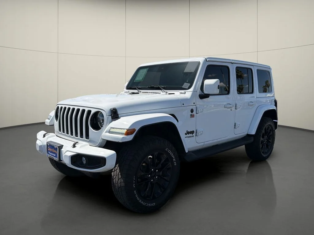 Used 2021 White Jeep Unlimited Sahara High Altitude image 3