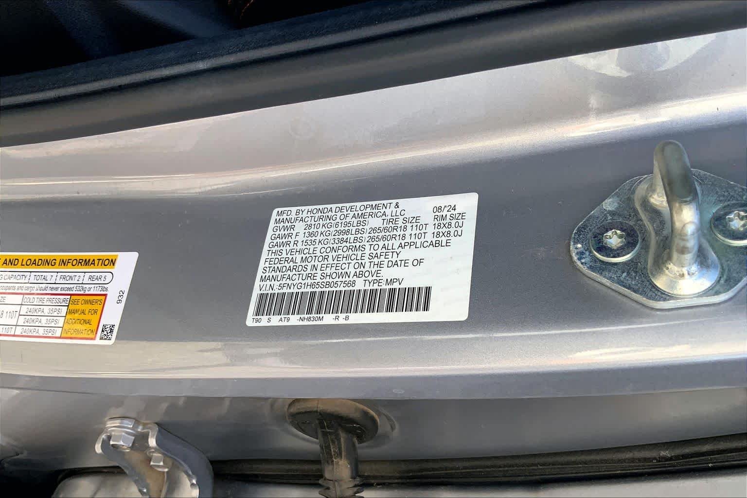 Used 2025 Lunar Silver Metallic Honda TrailSport image 34