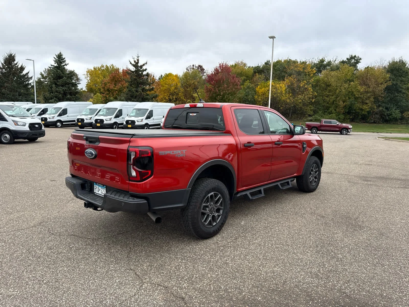 Used 2024 Hot Pepper Red Metallic Tinted Clearcoat Ford XLT image 7