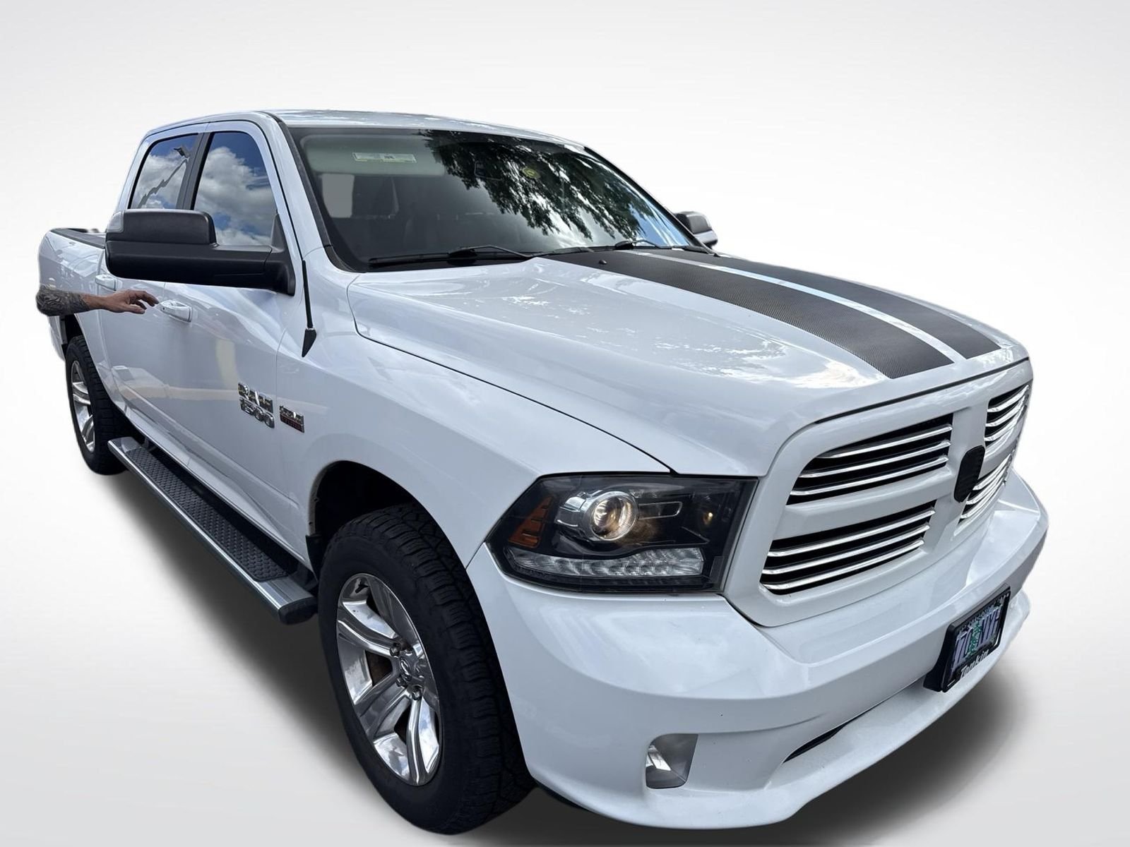 Used 2017 Bright White Clearcoat Ram Sport image 4