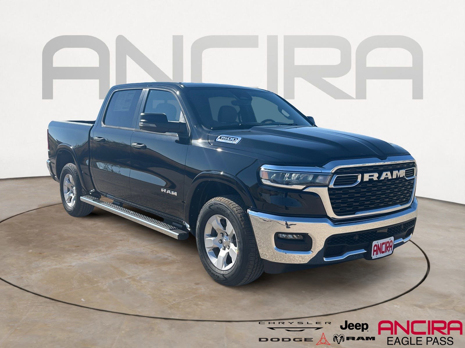 New 2026 Diamond Black Crystal Pearl-Coat Exterior Paint RAM Lone Star image 1