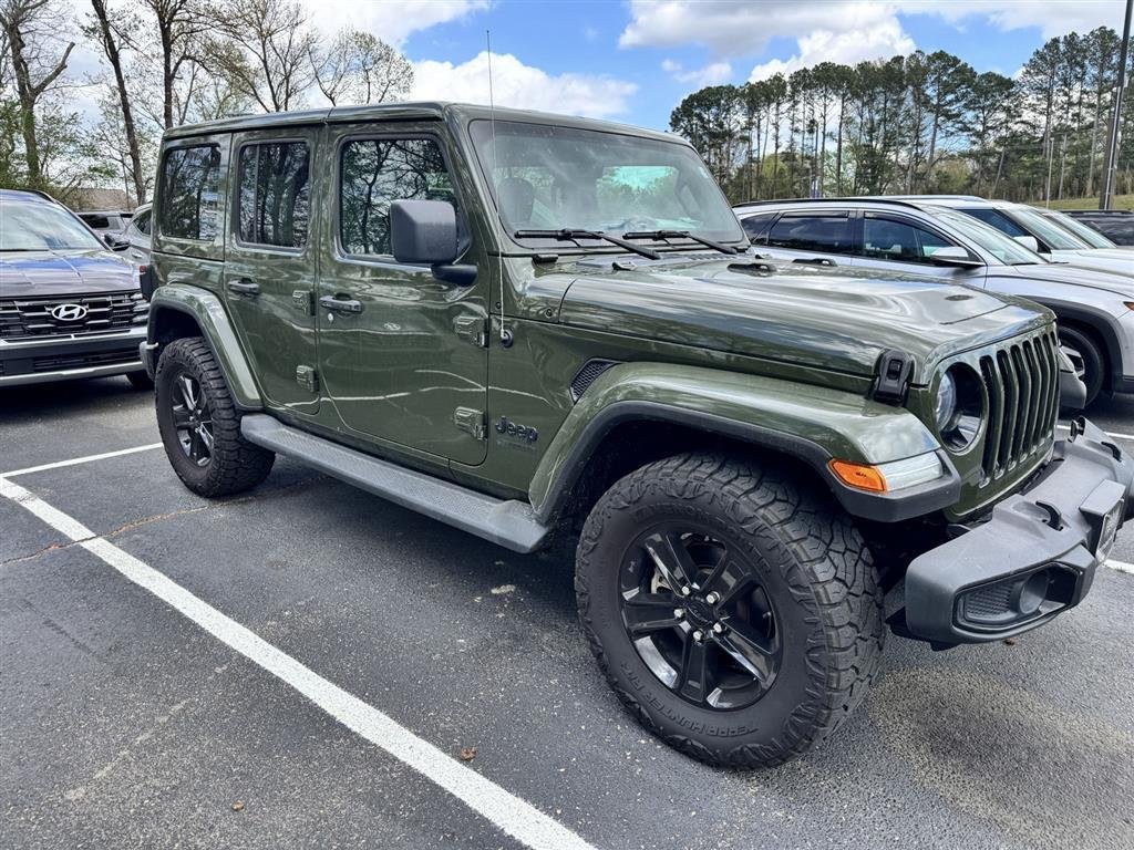 Sarge Green Clearcoat 2021 Jeep Wrangler Unlimited Sahara Altitude 4WD SUV / Crossover Four-Wheel Drive 8-Speed Automatic
