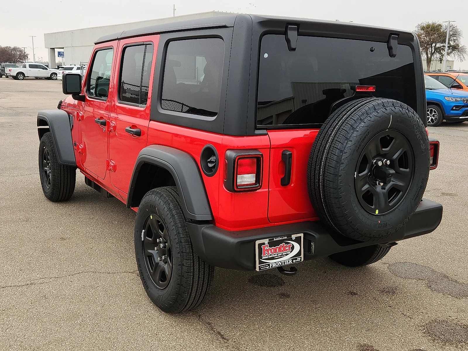 New 2026 Firecracker Red Clear-Coat  Paint Jeep 4-DOOR SPORT image 3