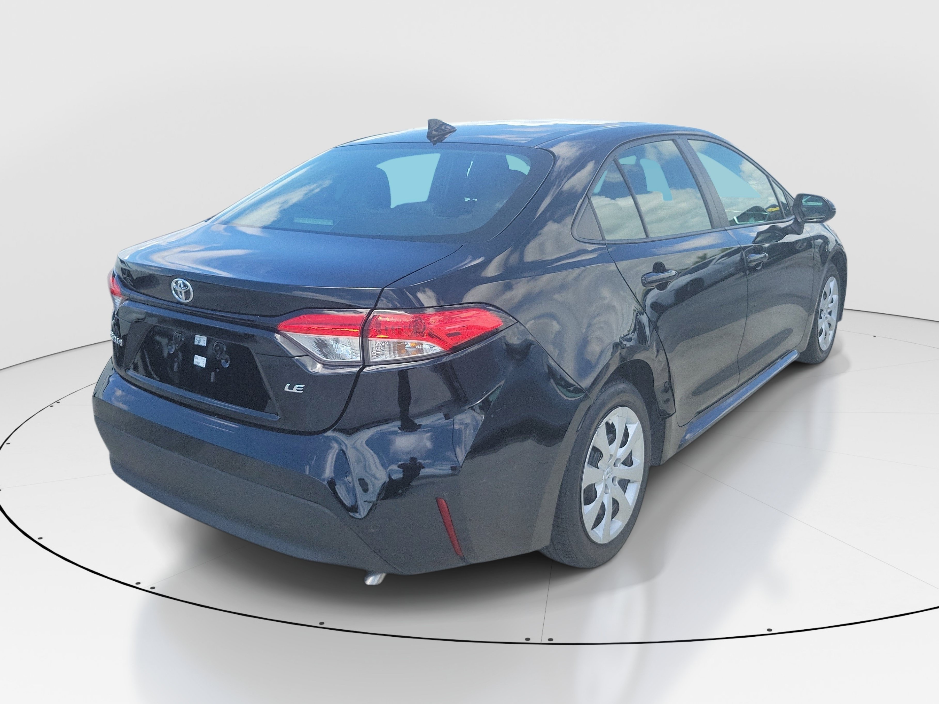 Used 2024 Midnight Black Metallic Toyota LE image 6
