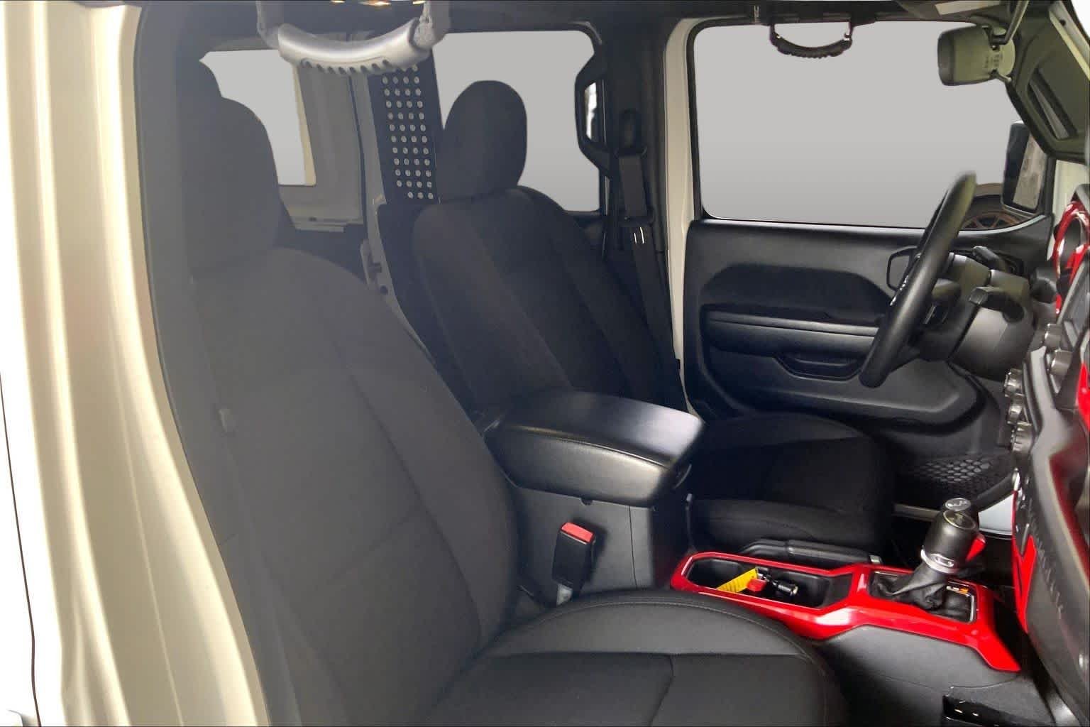 Used 2021 Bright White Clearcoat Jeep Unlimited Willys Sport image 9
