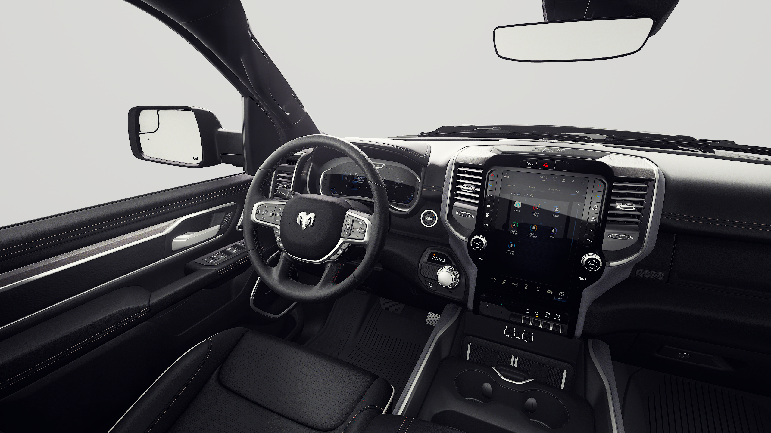 New 2027 Diamond Black Crystal Pearl-Coat Exterior Paint RAM LARAMIE image 8