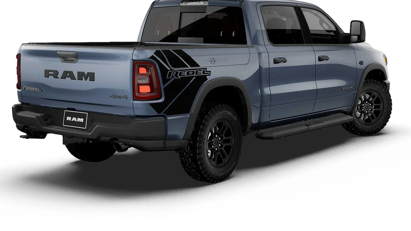 New 2027 Forged Blue Metallic Exterior Paint RAM Rebel image 14