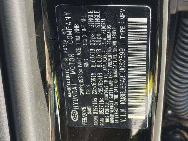 New 2026 Black Hyundai SEL 8P image 30