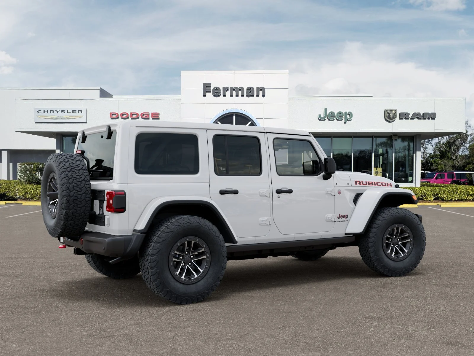 New 2026 Bright White Clear-Coat Exterior Paint Jeep Rubicon X image 5
