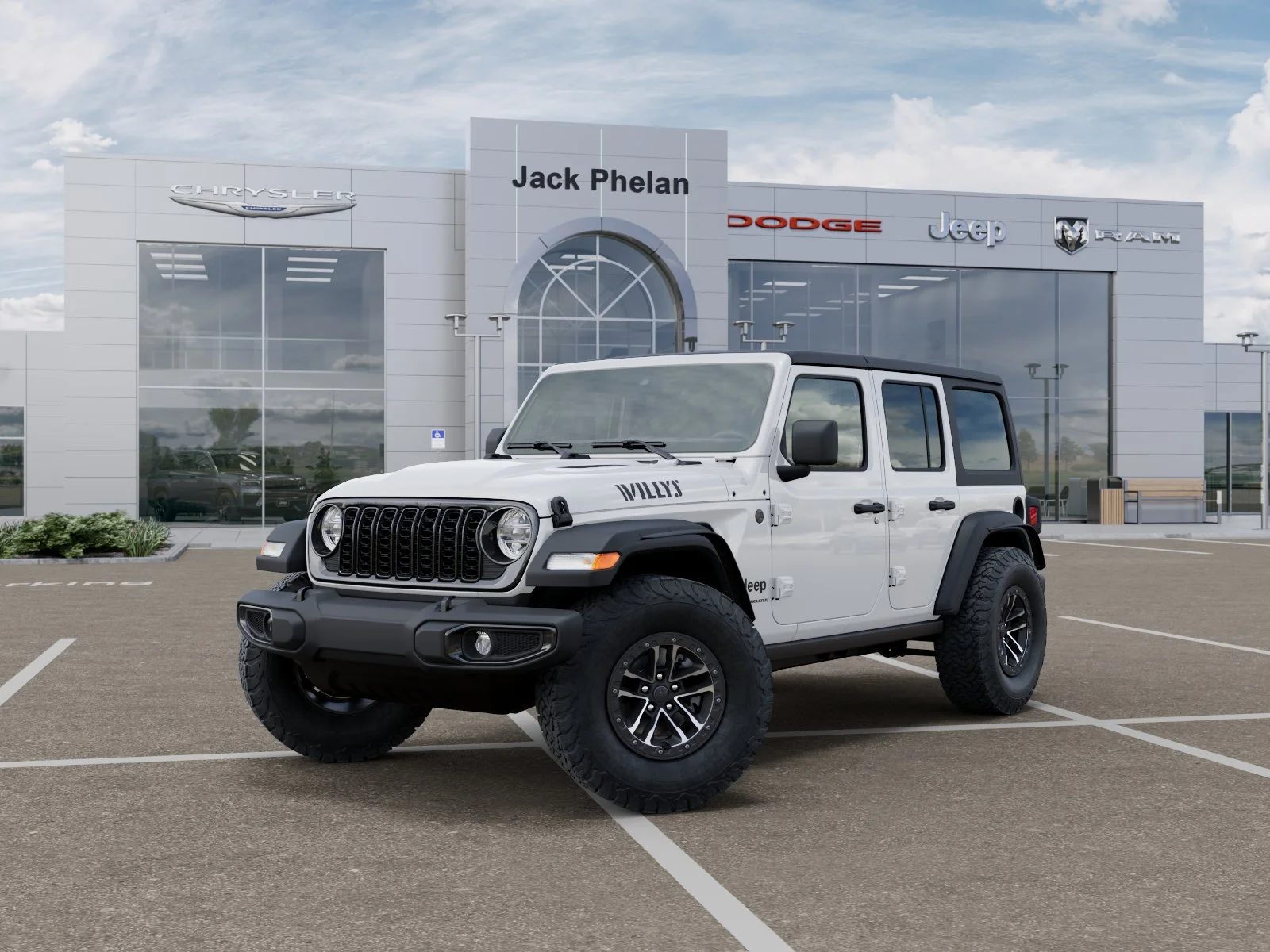 New 2026 Bright White Clear-Coat Exterior Paint Jeep Willys image 27