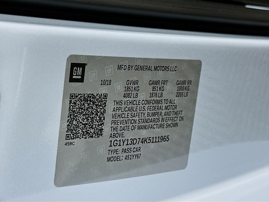 Used 2019 Ceramic Matrix Gray Metallic Chevrolet Grand Sport image 31