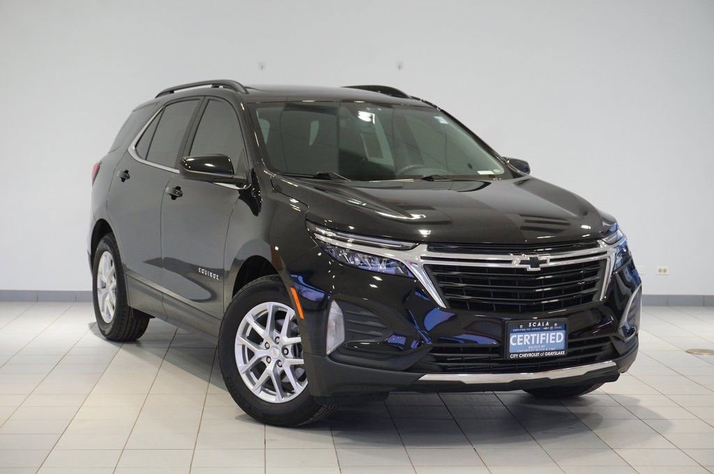 Certified 2022 Chevrolet Equinox LT with VIN 3GNAXKEV7NL188355 for sale in Grayslake, IL