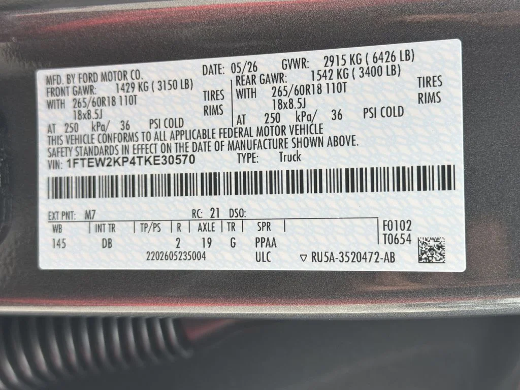 New 2026 Gray Ford STX image 33