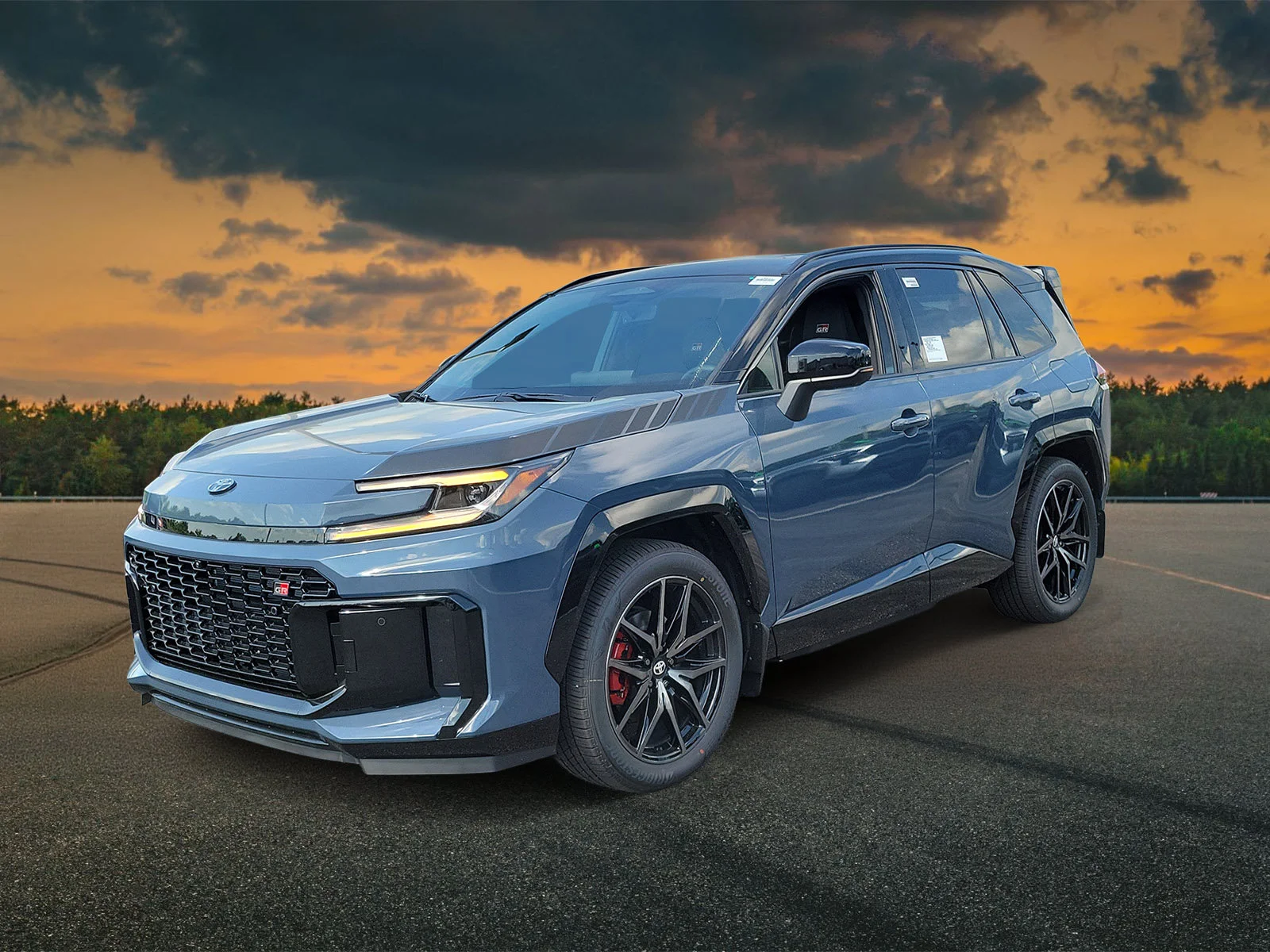 New 2026 Storm Cloud w/Midnight Black Metallic Roof Toyota GR Sport image 2