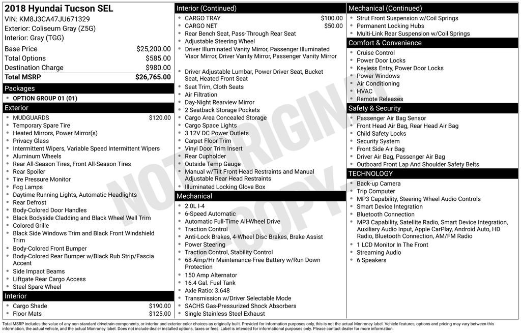 Used 2018 Gray Hyundai SEL image 6
