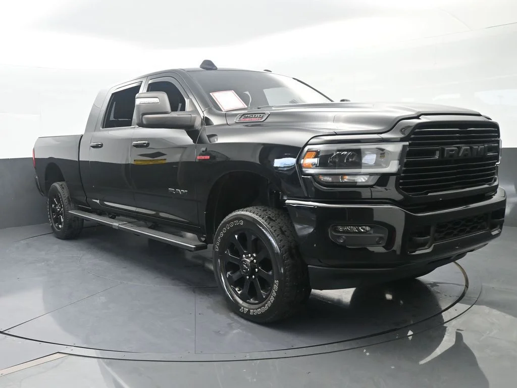 Used 2024 Diamond Black Crystal Pearlcoat Ram Laramie image 9