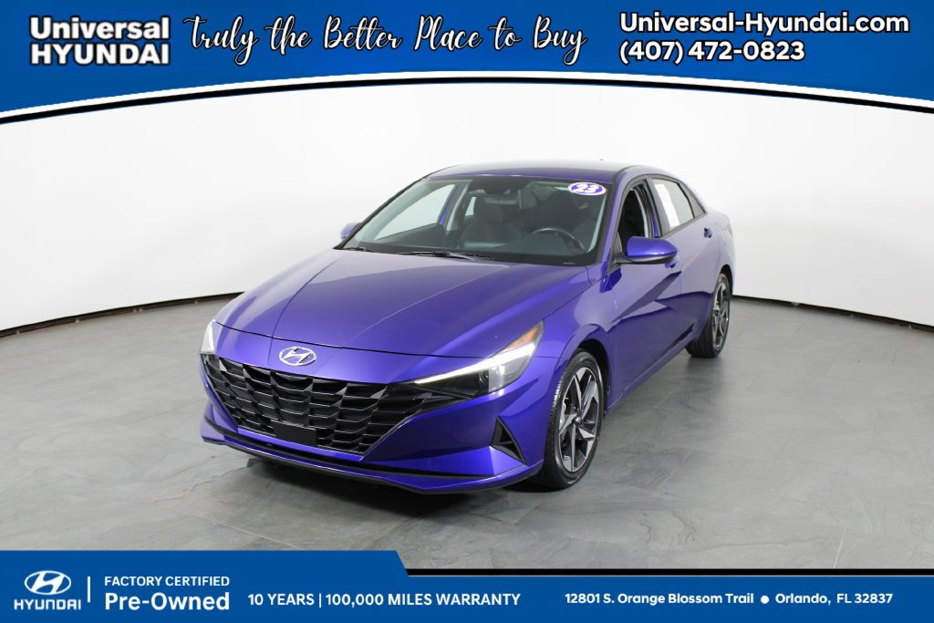 Certified Used 2023 Blue Hyundai SEL image 1