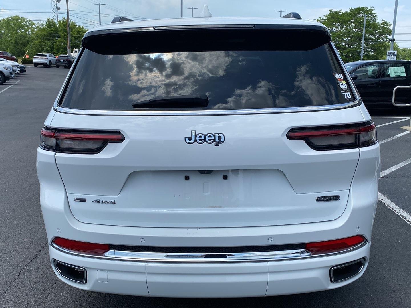 Used 2022 Bright White Clearcoat Jeep Overland image 3
