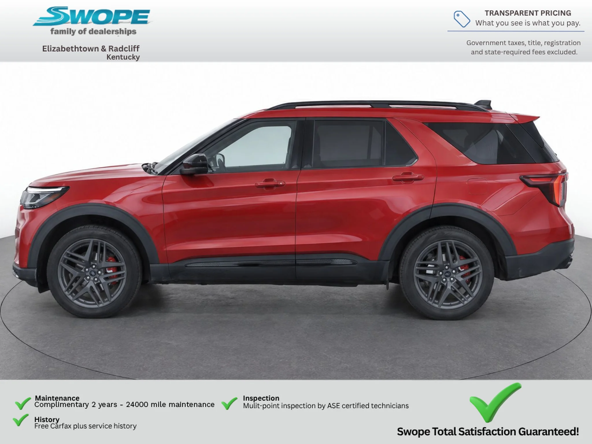 Used 2025 Rapid Red Metallic Tinted Clearcoat Ford ST image 8