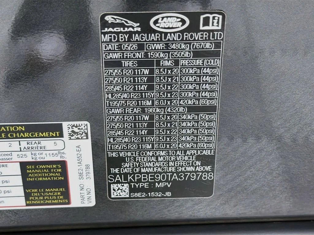New 2026 Carpathian Grey Land Rover SE LWB 7-Seats / V8 image 34