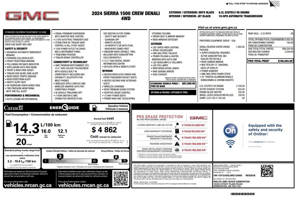 Used 2024 Onyx Black GMC Denali image 3