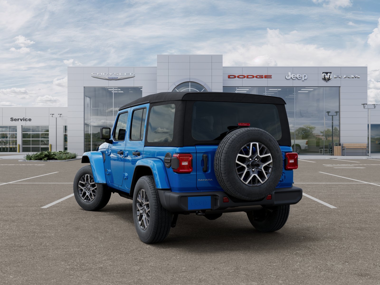 New 2025 Hydro Blue Pearl-Coat Exterior Paint Jeep Sahara image 23
