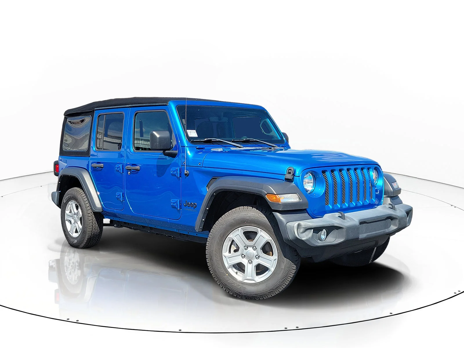 Used 2022 Hydro Blue Pearlcoat Jeep Unlimited Sport S image 1