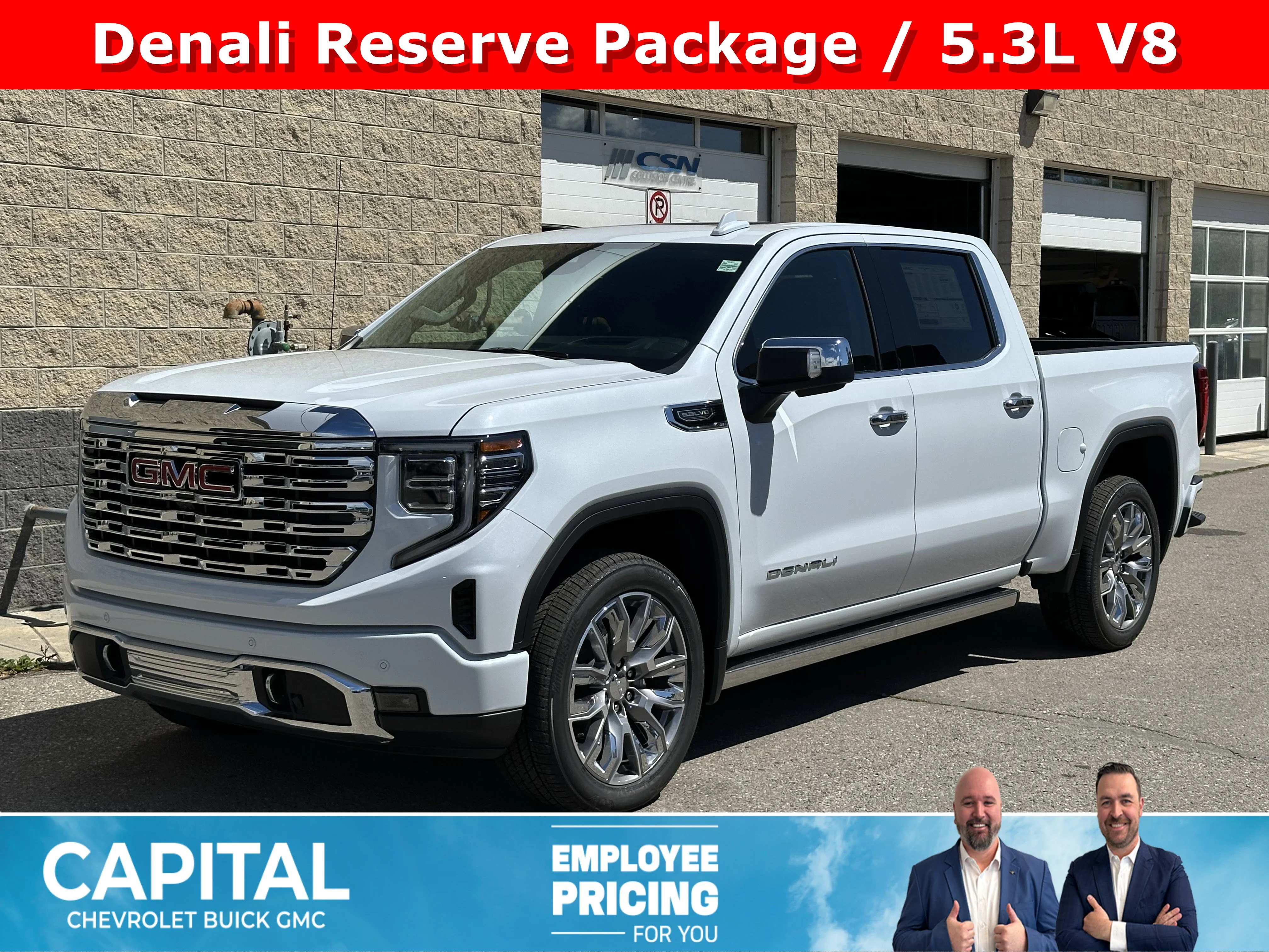 New 2026 Glacier White Tricoat GMC Denali image 1