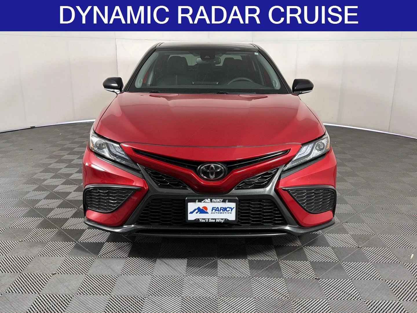 Used 2022 Supersonic Red w/Midnight Black Metallic Roof Toyota XSE image 6