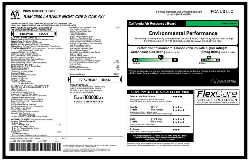 Certified Used 2025 White Ram Laramie image 3