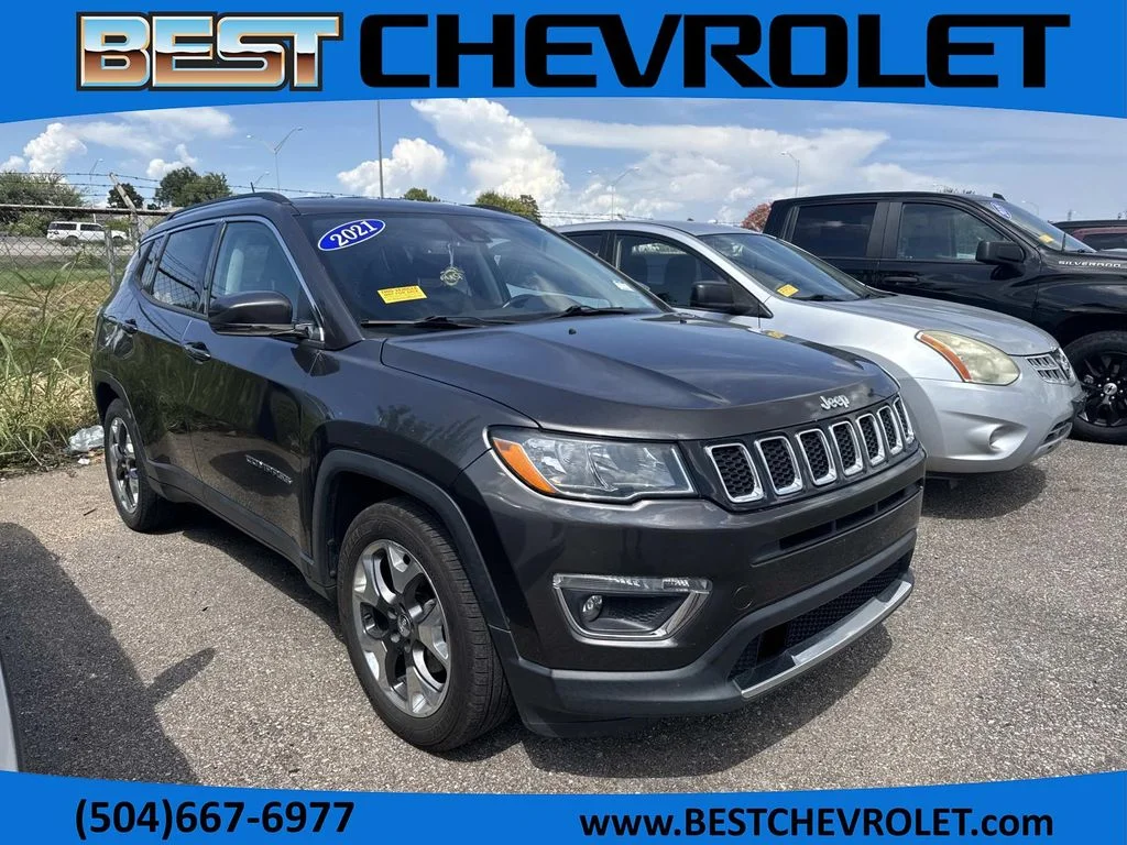 Certified Used 2021 Gray Jeep Limited image 1