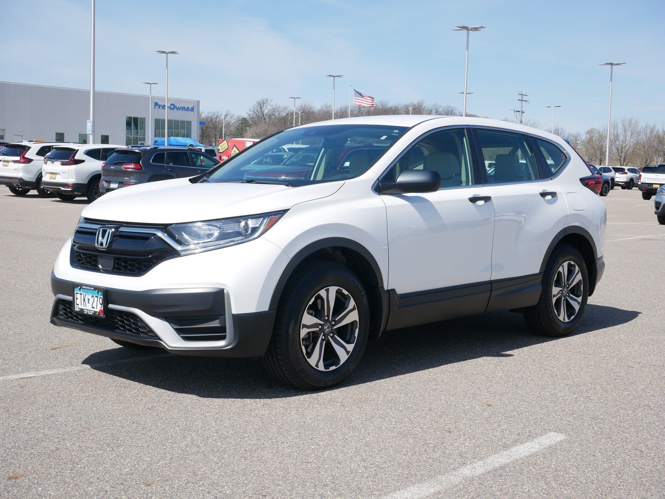 Used 2020 Honda CR-V LX with VIN 5J6RW2H28LL001238 for sale in Waite Park, Minnesota