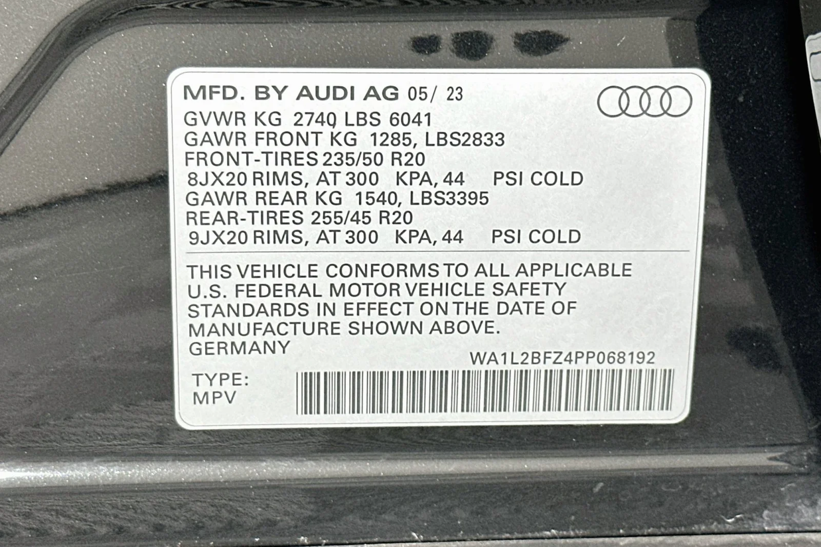 Used 2023 Mythos Black Metallic Audi Premium Plus image 24