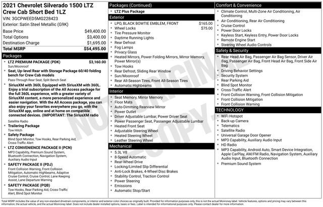 2021 Chevrolet Silverado 1500 LTZ