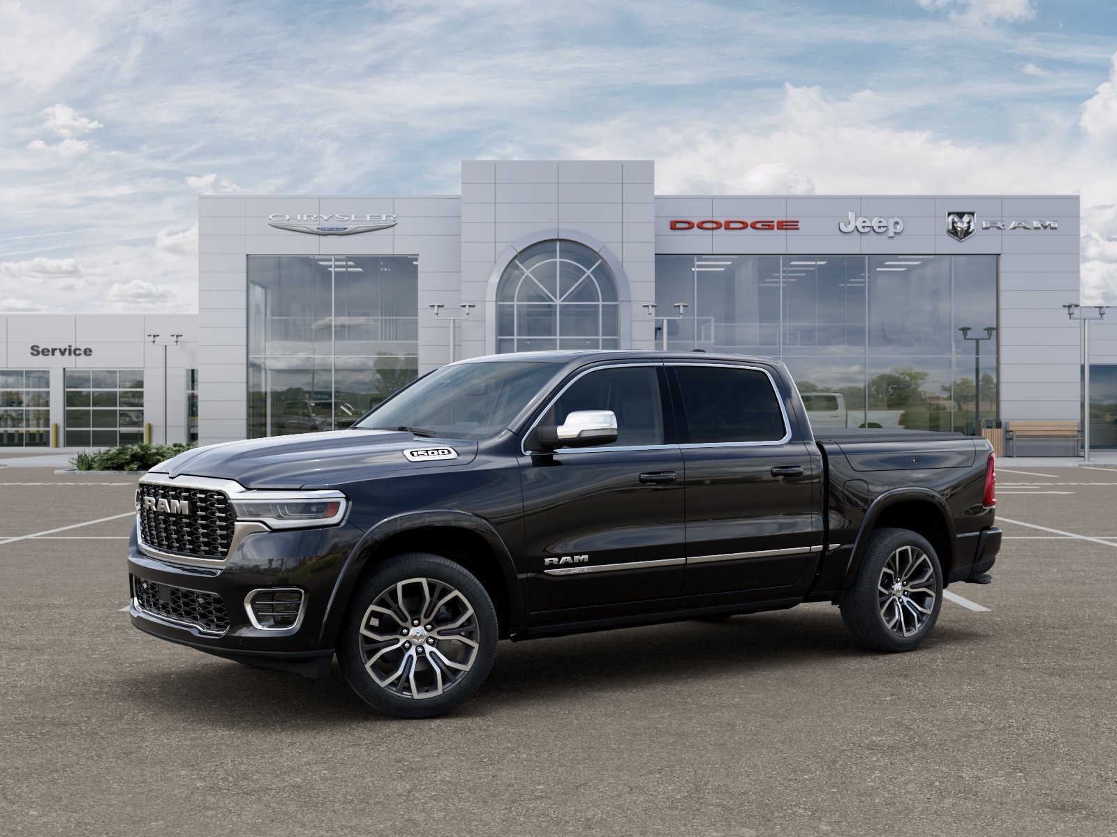 New 2026 Diamond Black Crystal Pearl-Coat Exterior Paint RAM Tungsten image 28