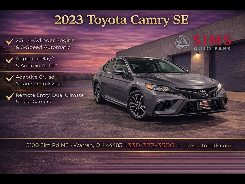Used 2023 Predawn Gray Mica Toyota SE image 1