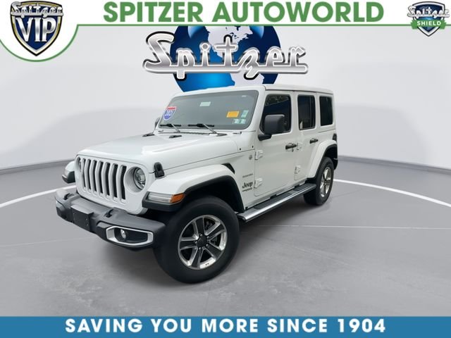 Used 2021 White Jeep Unlimited Sahara image 4