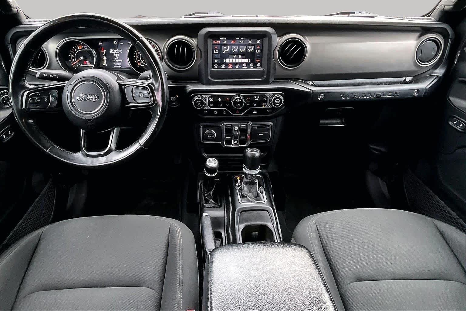 Used 2021 Granite Crystal Metallic Clearcoat Jeep Unlimited Sport S image 14