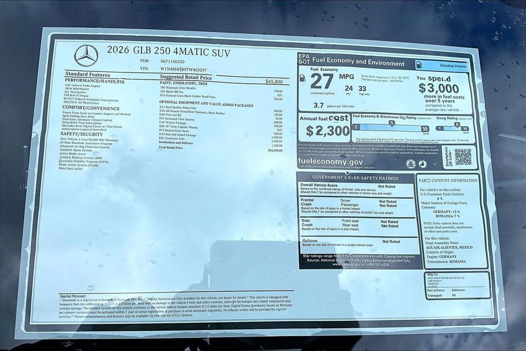 New 2026 Mountain Grey Metallic Mercedes-Benz GLB 250 image 27