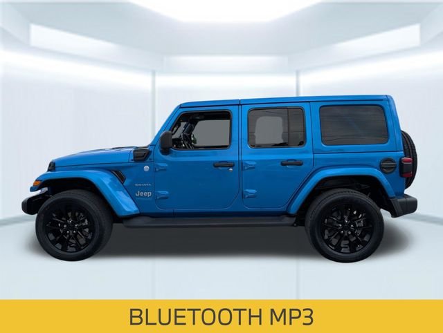 Used 2022 Blue Jeep Unlimited Sahara 4xe image 2