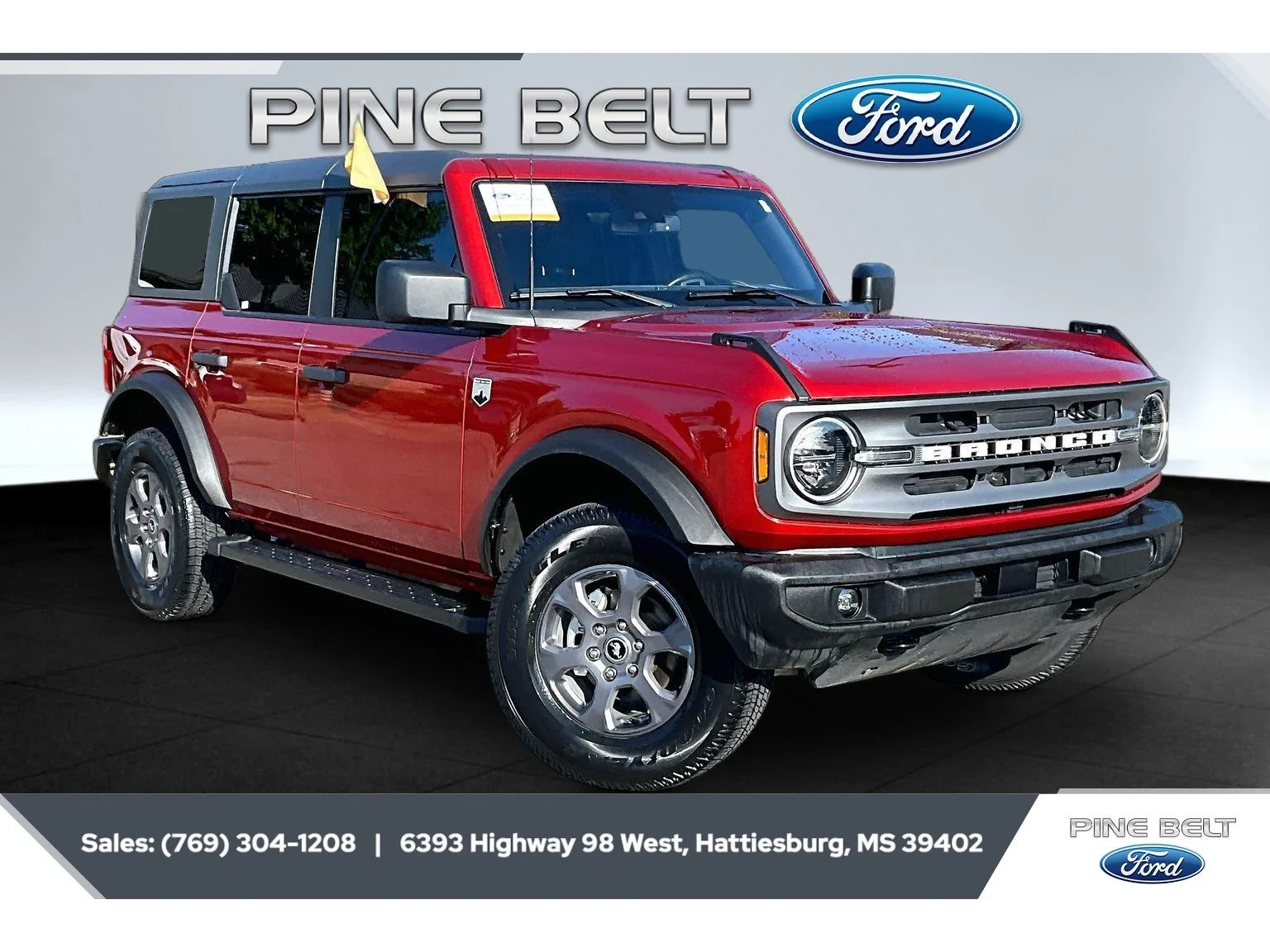 Used 2024 Hot Pepper Red Metallic Tinted Clearcoat Ford Big Bend image 1