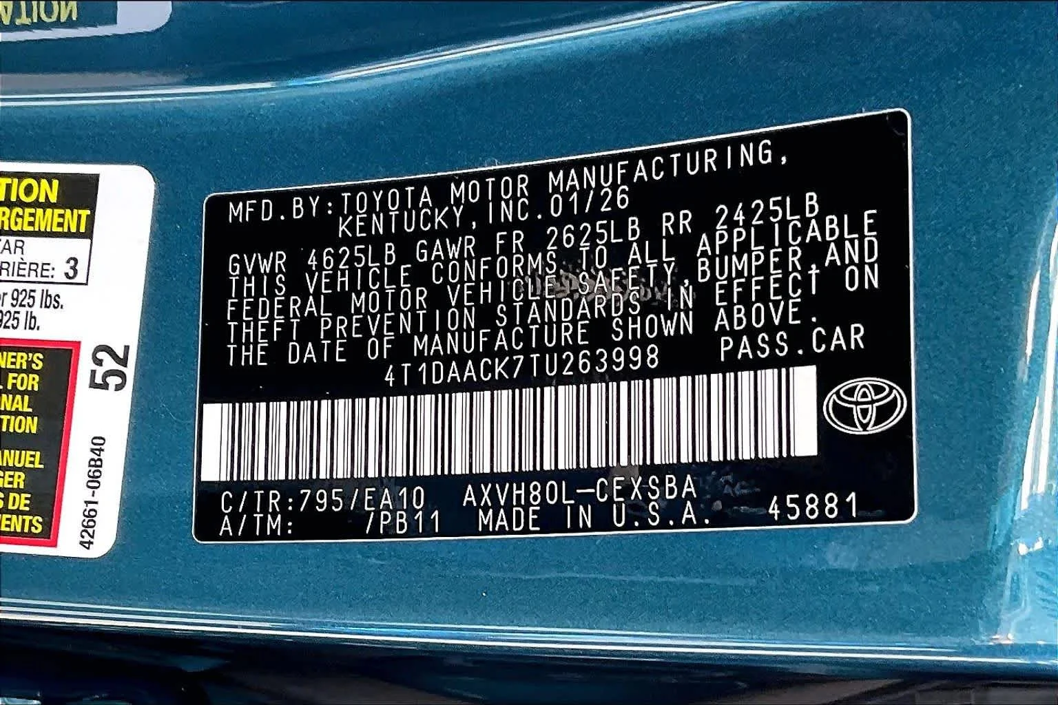 Used 2026 Ocean Gem Toyota SE image 36