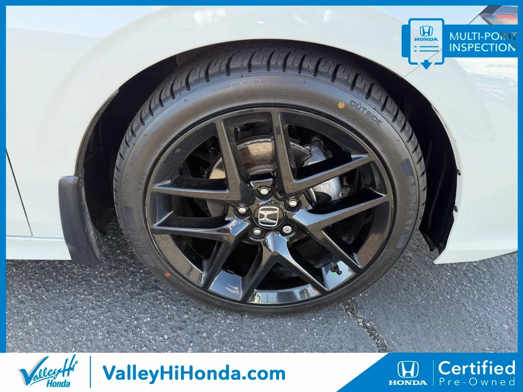 Certified Used 2025 Platinum White Pearl Honda 4D SPORT image 13