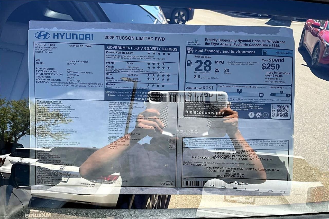 New 2026 Ecotronic Gray Matte Hyundai Limited image 22