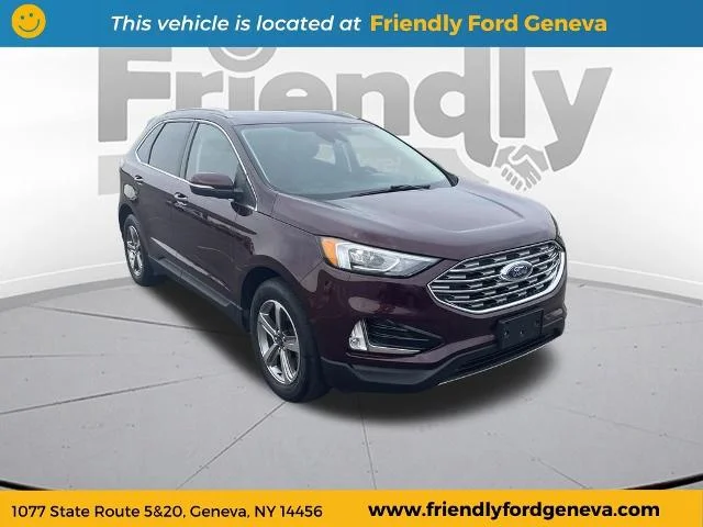 Used 2020 Burgundy Velvet Metallic Tinted Clearcoat Ford SEL image 3