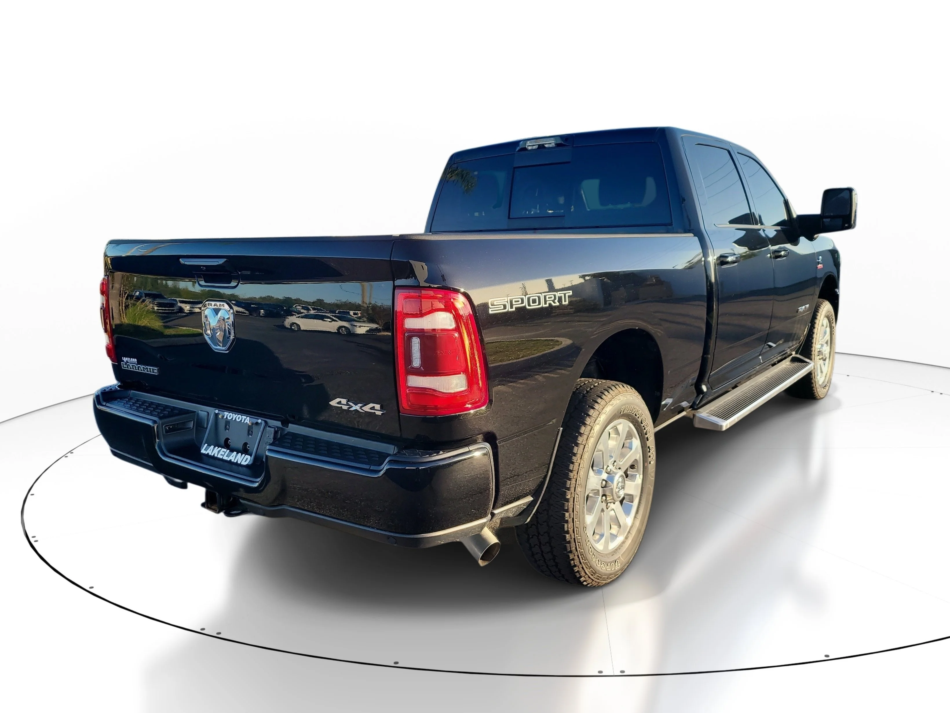 Used 2024 Diamond Black Crystal Pearlcoat Ram Laramie image 4