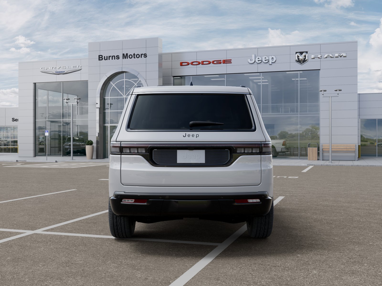 New 2026 Bright White Clear-Coat Exterior Paint Jeep 4x2 image 33